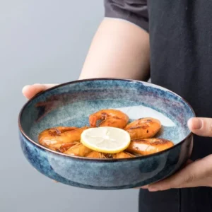 Retro Ceramic Bowl Nordic Style Salad and Noodle Bowl