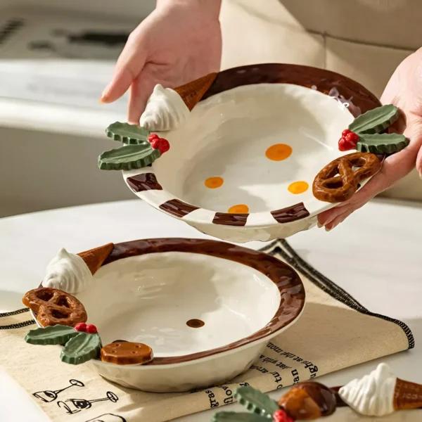 20.7cm Ceramic Dinner Plate - Image 4