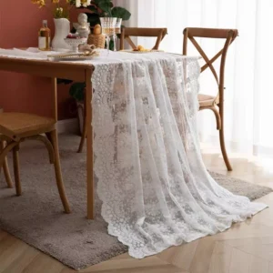 Vintage Floral Lace Table Runner