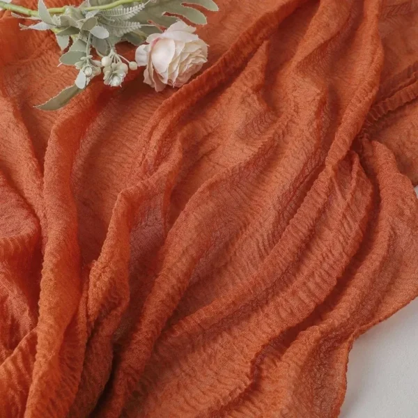 Rustic Cheesecloth Table Runners - Image 6