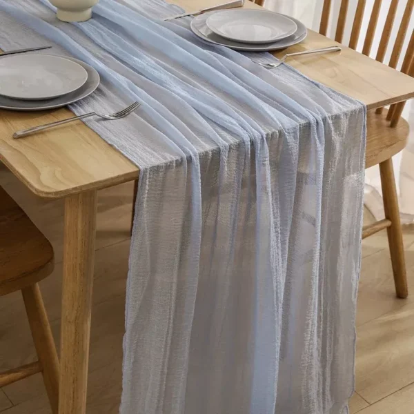 Rustic Cheesecloth Table Runners - Image 4