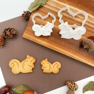 Cute Squirrel 3D Cookie Cutter and Fondant Mold