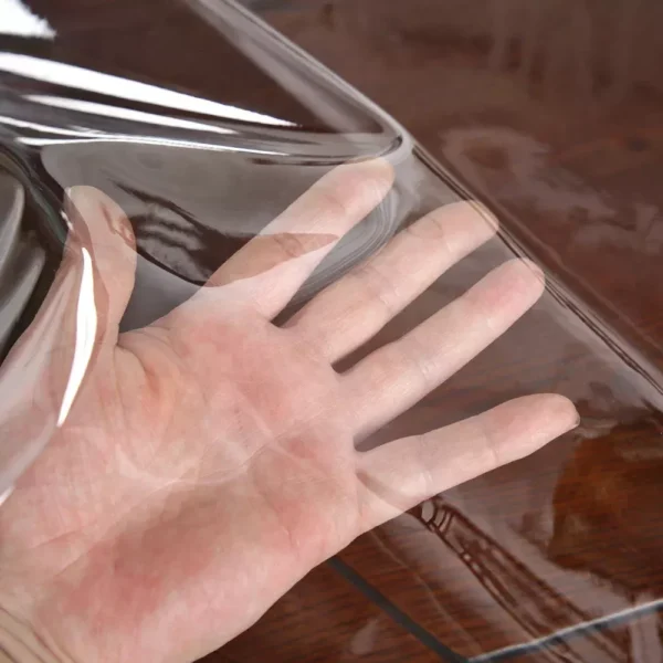 Transparent Waterproof PVC Table Protector - Round Oilproof Stain-Proof Cover - Image 5