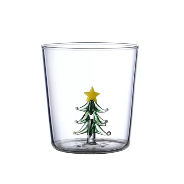 300ml 3D Cartoon Christmas Glass Cup for Water, Coffee, Juice - Image 6