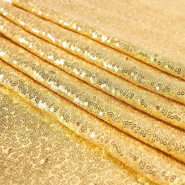 Golden Sequin Table Runner for Weddings, Parties, and Special Events - Image 5