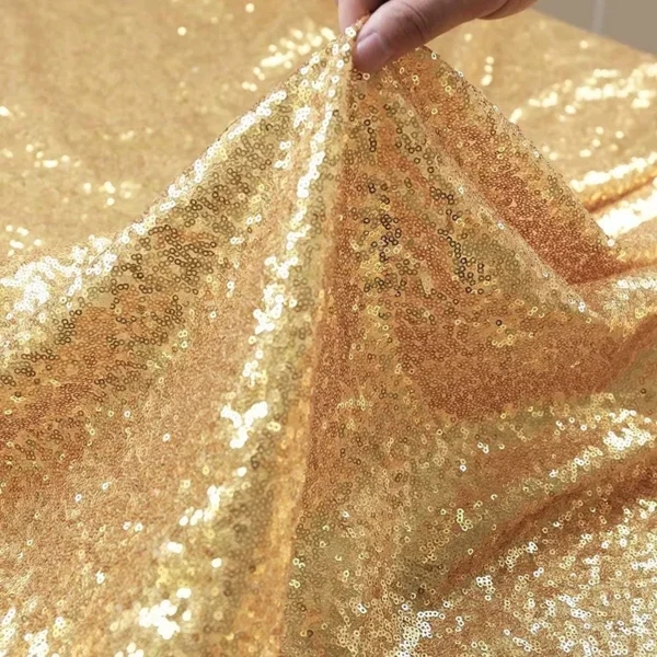 Golden Sequin Table Runner for Weddings, Parties, and Special Events - Image 6