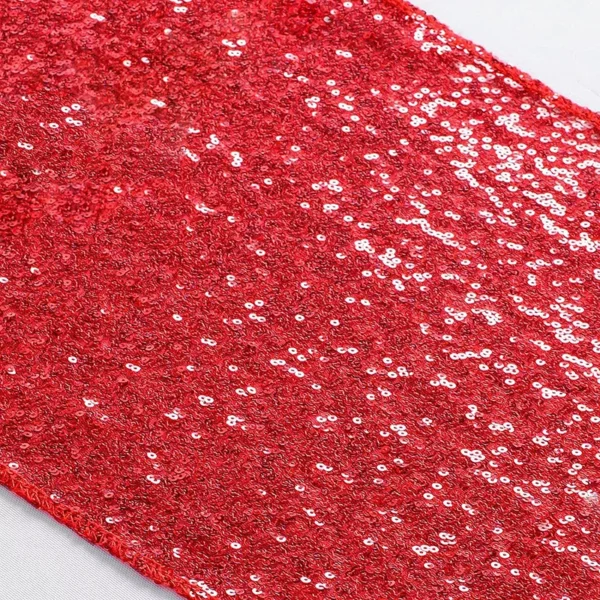 Red Sequin Table Runner for Weddings, Parties & Special Events - Image 3