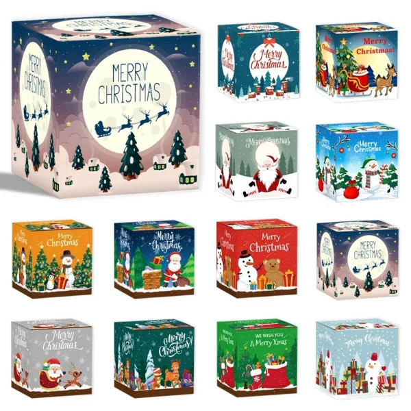 12pcs Christmas Candy Boxes - Image 4
