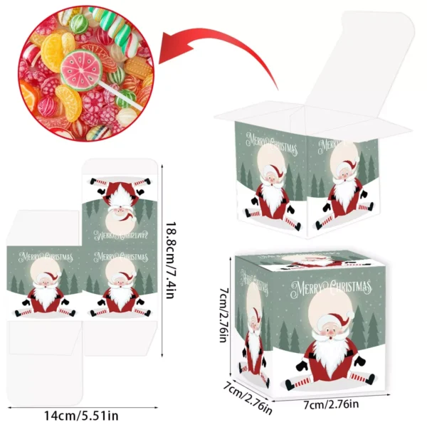 12pcs Christmas Candy Boxes - Image 6