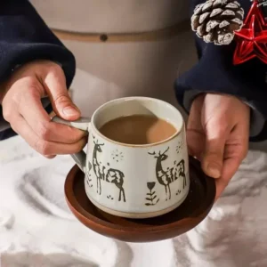 Creative Nordic Retro Ceramic Mug with Handle