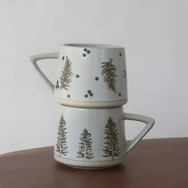 Creative Nordic Retro Ceramic Mug with Handle - Image 6