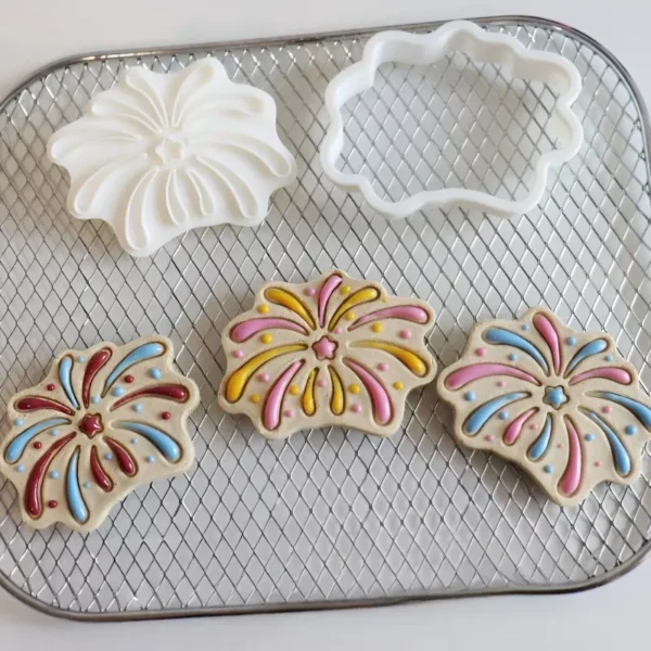 3D Firework Cookie Cutters and Stamps