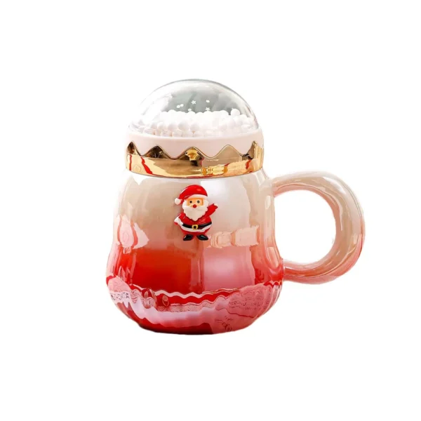 Christmas Ceramic Mug with Cover - Image 7
