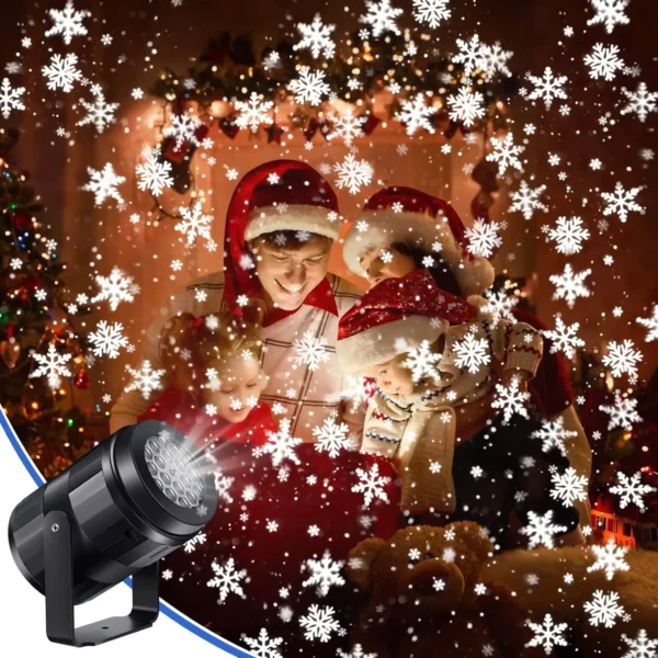 Outdoor USB LED Snowflake Projector Light - Image 6