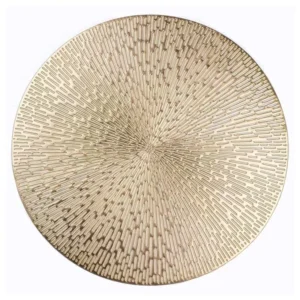 Gold Metallic Round Placemats