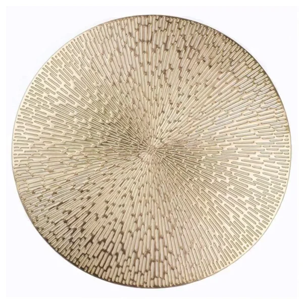 Gold Metallic Round Placemats