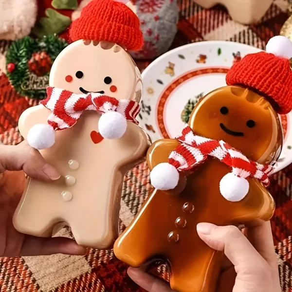 Reusable Gingerbread People Plastic Beverage Bottles - Image 5