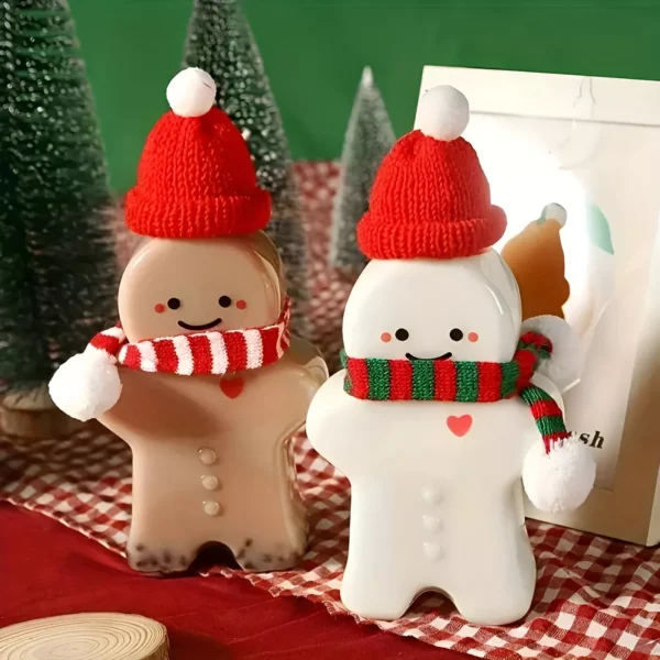 Reusable Gingerbread People Plastic Beverage Bottles - Image 2
