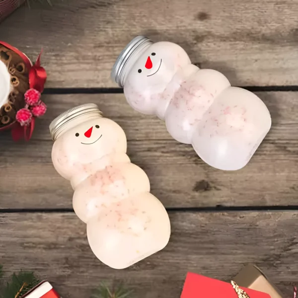 500ml Christmas Snowman Bottles - Image 4