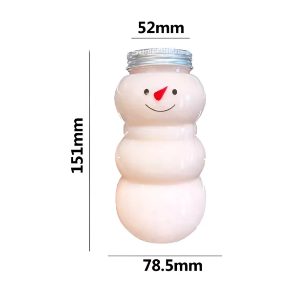 500ml Christmas Snowman Bottles - Image 7
