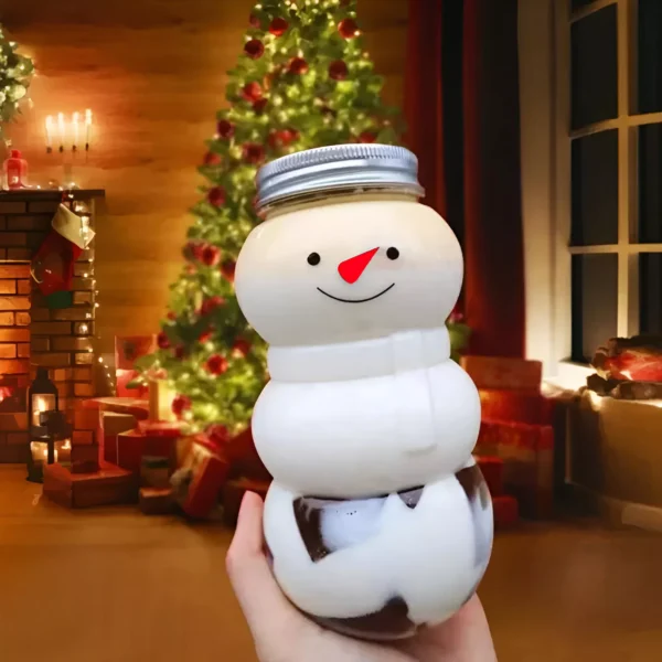500ml Christmas Snowman Bottles - Image 3