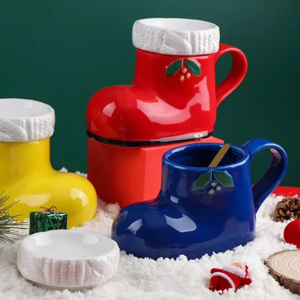 Creative Boot-Shaped Ceramic Mug - Image 3
