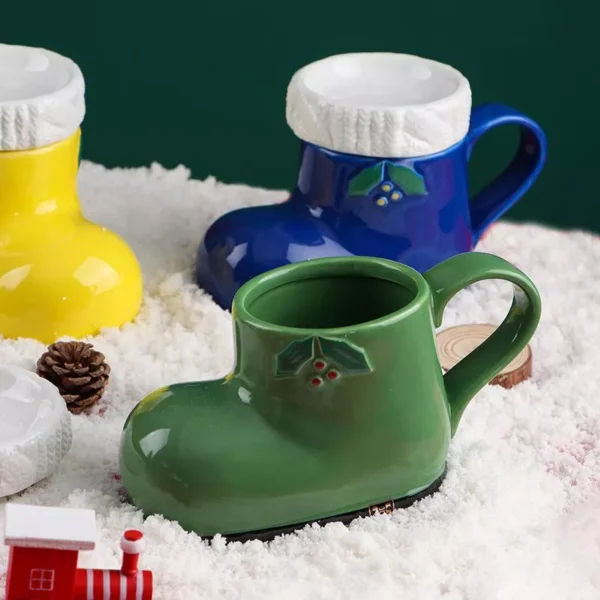 Creative Boot-Shaped Ceramic Mug - Image 4