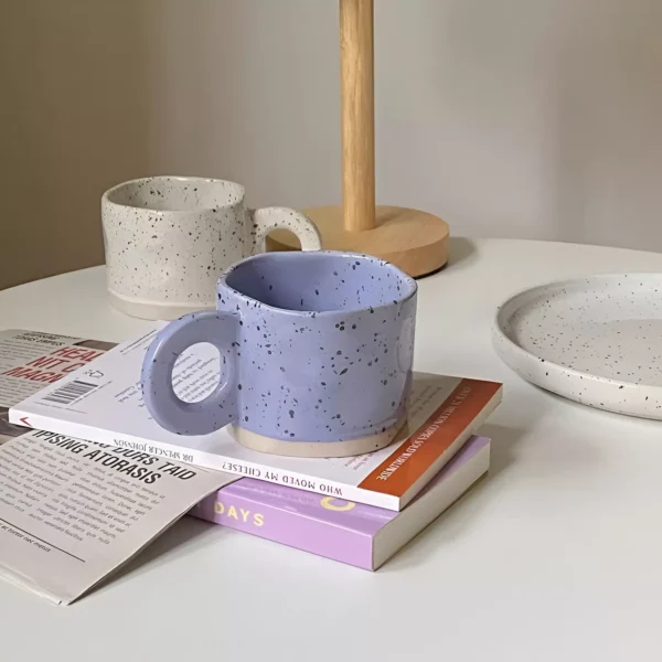Handmade Irregular French Retro Latte Mug - Image 2