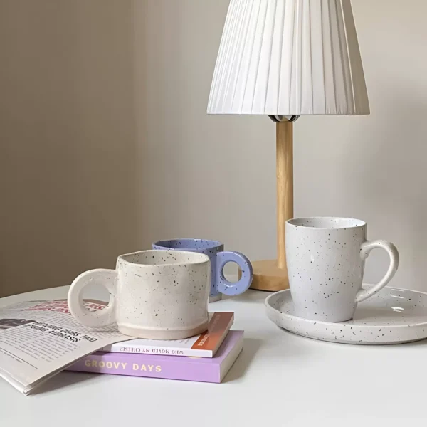 Handmade Irregular French Retro Latte Mug - Image 5