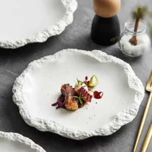 Simple Solid Color Ceramic Dinner Plate