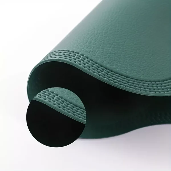 Luxury Round Faux Leather Embossed Placemats - Image 5