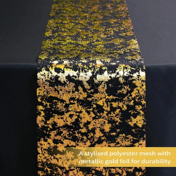 Glitter Metallic Gold Table Runner - Image 3