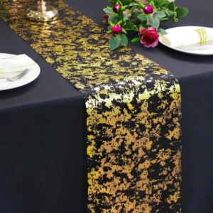 Glitter Metallic Gold Table Runner