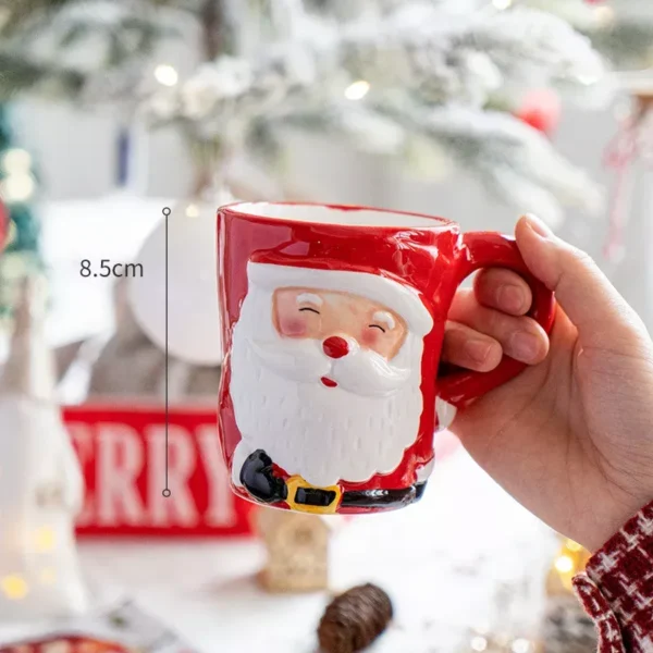 Santa Claus Cartoon Ceramic Mug - Image 6