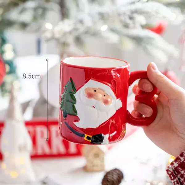 Santa Claus Cartoon Ceramic Mug - Image 5
