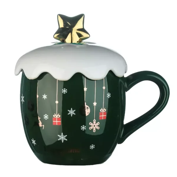 Charming Christmas Ceramic Cartoon Mug - Image 7