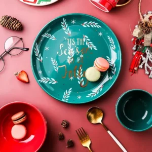 Festive Christmas Ceramic Dinnerware Set