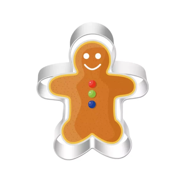 5-Piece Christmas Cookie Cutter Set for Festive Baking - Image 4