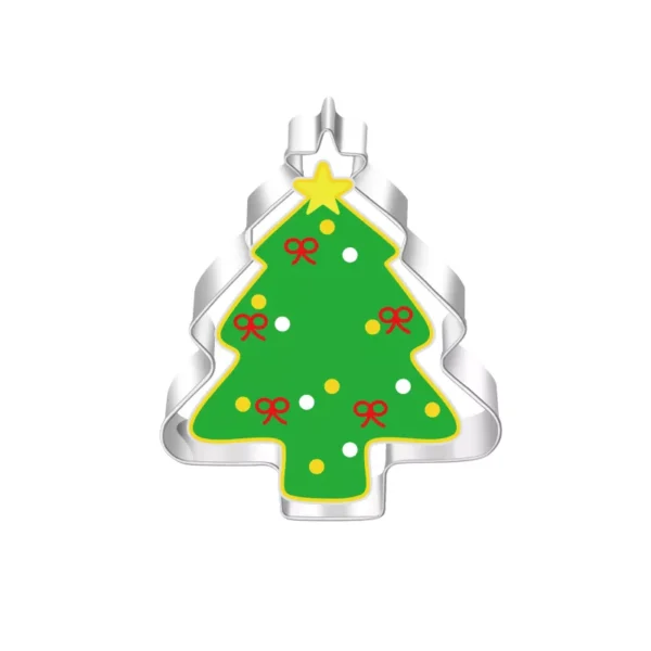 5-Piece Christmas Cookie Cutter Set for Festive Baking - Image 6