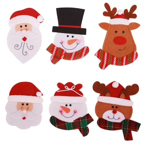 Festive Christmas Tableware Knife and Fork Holder Bag - Image 7