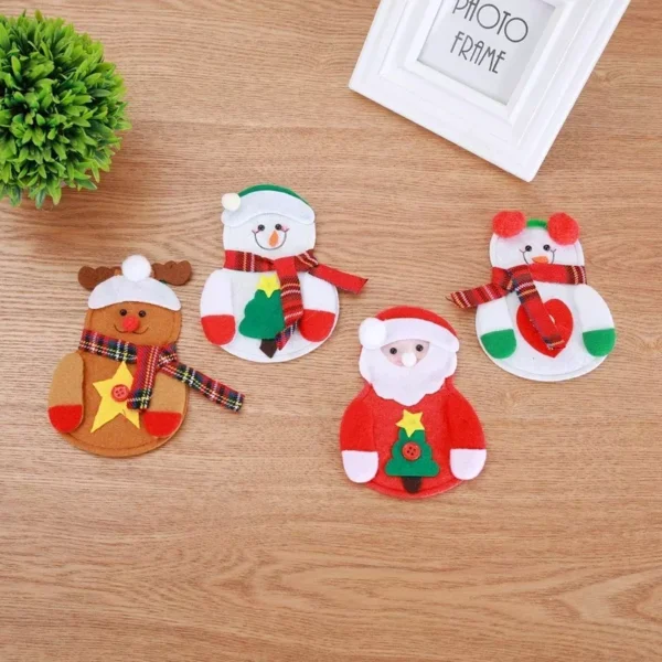 Festive Christmas Cutlery Covers - Image 3