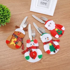Festive Christmas Cutlery Covers