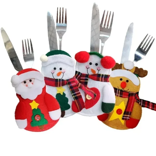 Festive Christmas Cutlery Covers - Image 5