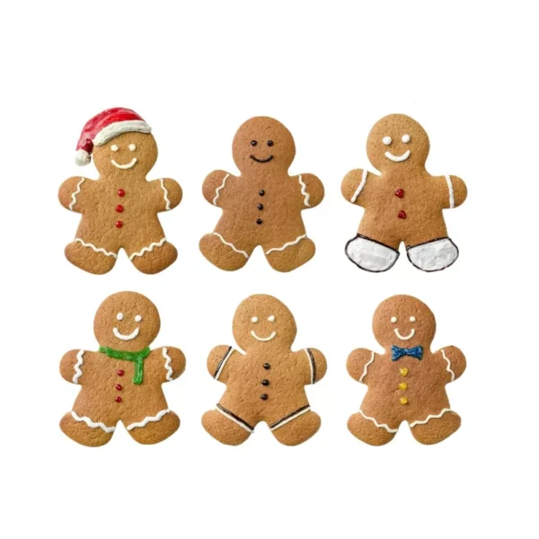 2-Piece Stainless Steel Gingerbread Cookie Cutter Set - Image 5