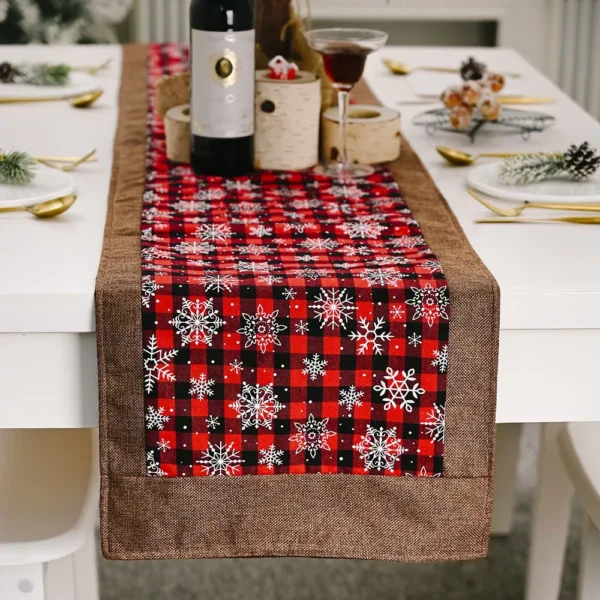 Modern Christmas Table Runner for Elegant Home Decor - Image 3