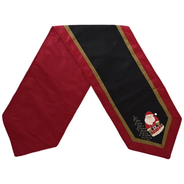 Festive Christmas Tablecloth with Santa and Snowman Design - Image 5
