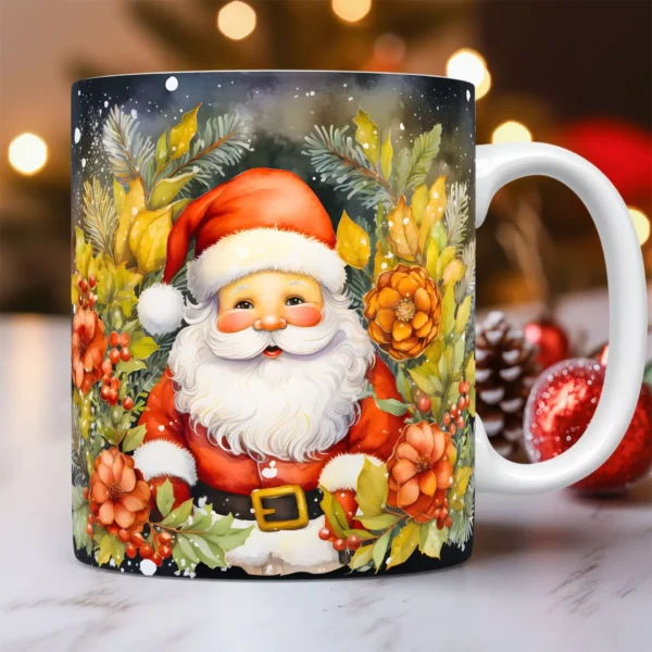 3D Santa Claus Ceramic Mug - Christmas Coffee and Tea Cup - Image 6