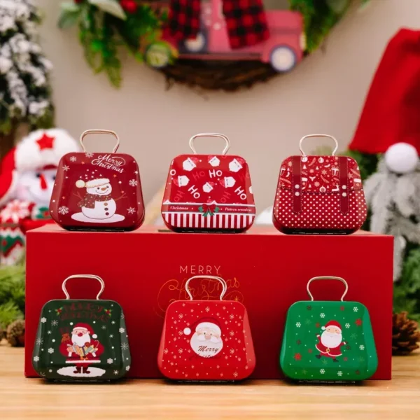 Festive Portable Christmas Cookie Tins - Image 3