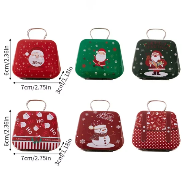 Festive Portable Christmas Cookie Tins - Image 7
