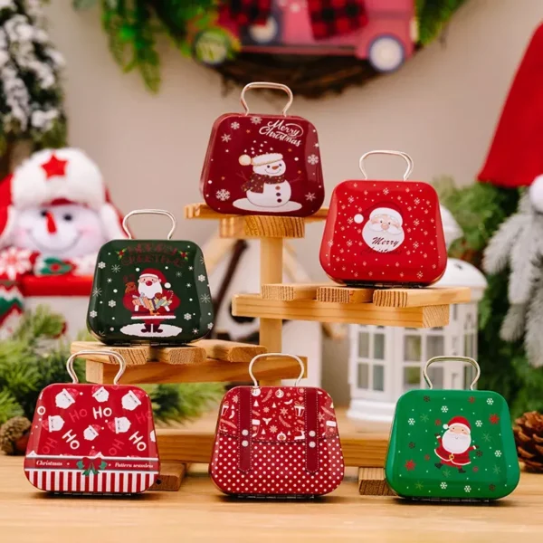 Festive Portable Christmas Cookie Tins - Image 2